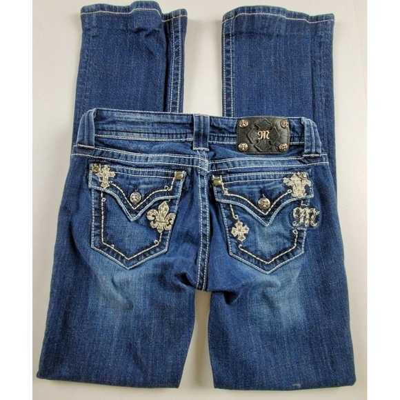 Miss Me Denim - Miss Me Mid Rise Boot Cut Jeans Style JP536989